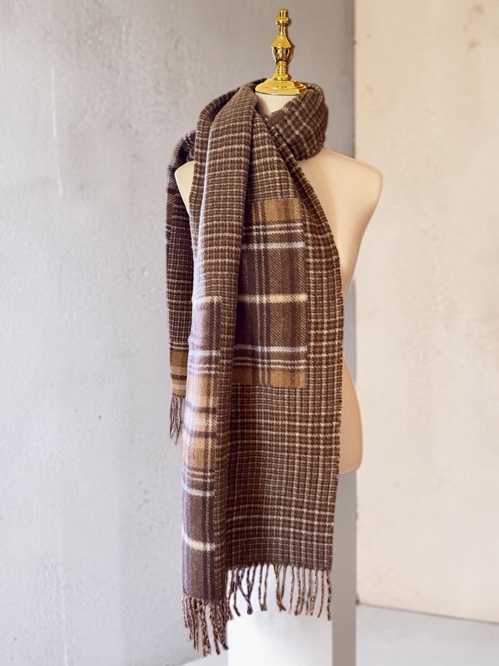 POLO by Ralph Lauren Patchwork/Plaid Oversized Scarf - Picture 2 of 9